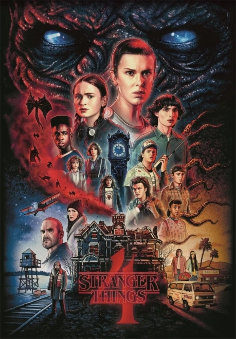 Clementoni Stranger Things 4 puzzle, 1000 darab