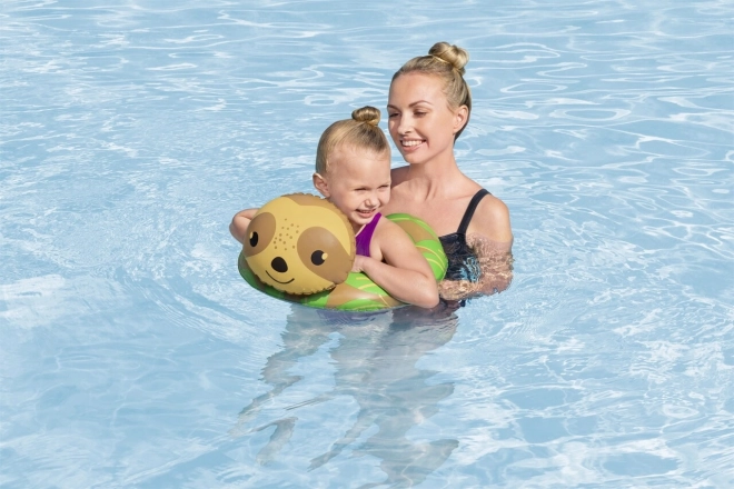 Inflatable Sloth Swim Ring for Kids