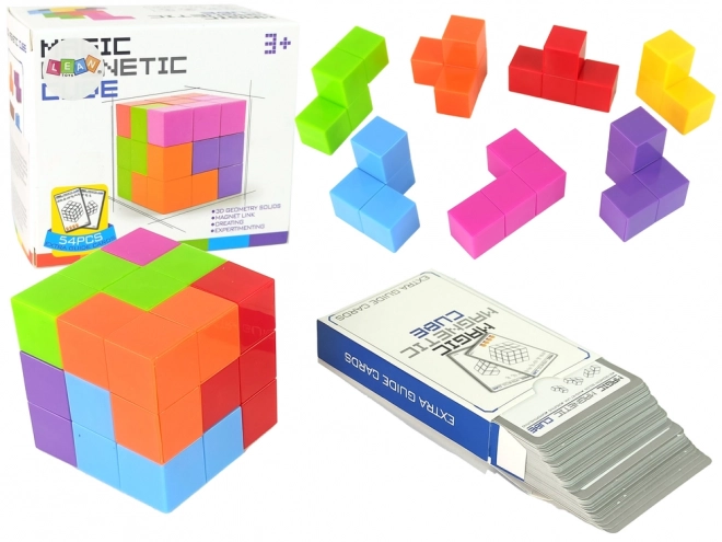 Magnetic Puzzle Cube with Cards