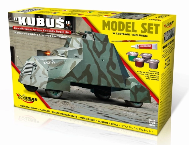 Model Kit Armored Car Kubuś Warsaw Uprising August 1944