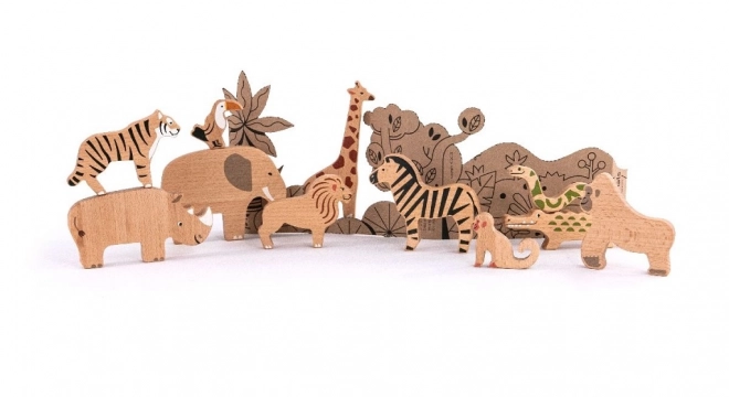 Bajo Wild Jungle Animals Set