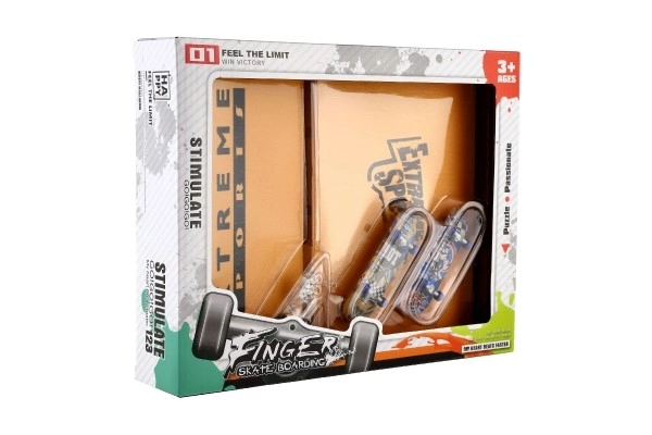 Finger Skateboard Set with Ramp and Accessories