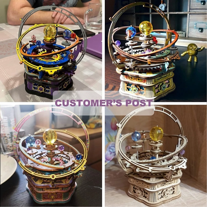 Robotic 3D Puzzle Music Box Historical Astronomical Clock