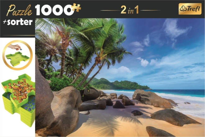 Exotic Beach Puzzle with 2-in-1 Sorter