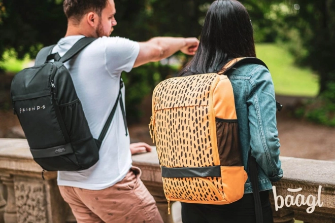 Baagl Friends Black Backpack