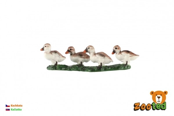 Domestic Ducklings Plastic Toy 8cm in Bag