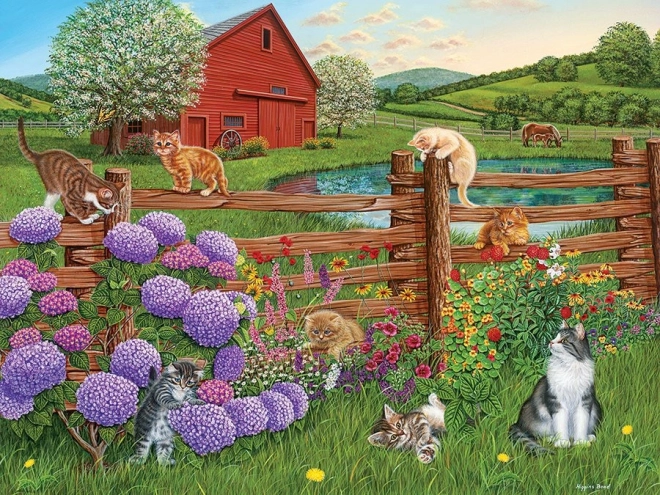 Cobble Hill Cats on the Farm Puzzle XL 275 Pieces