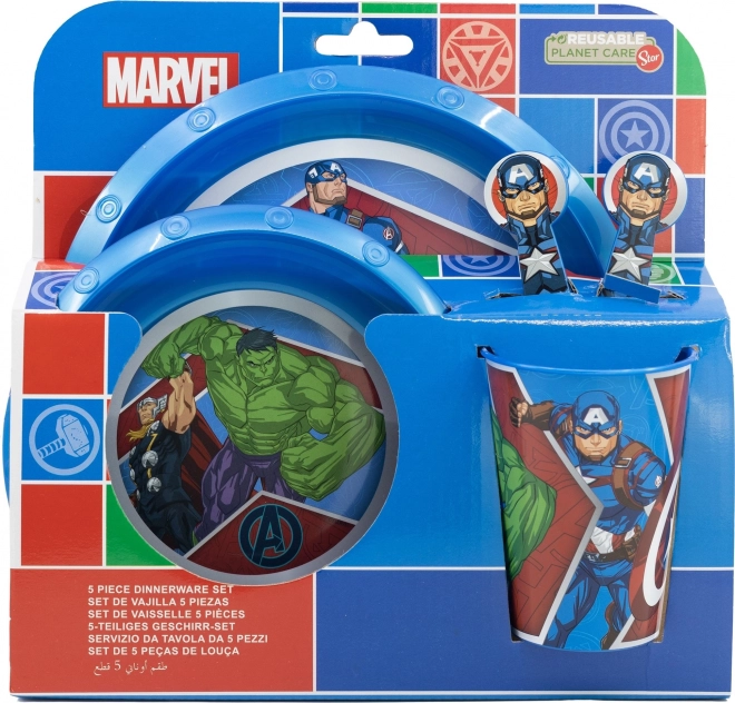 Kids Dining Set 5-piece Avengers