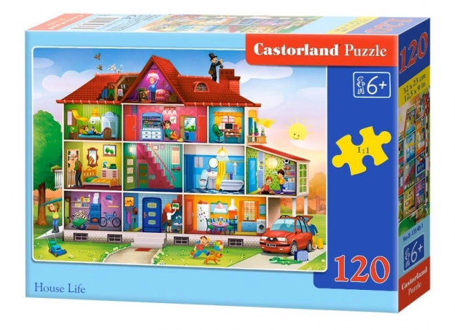 Colorful House Life Jigsaw Puzzle for Kids