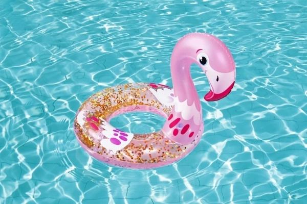 Bestway Inflatable Swan Swimming Ring with Glitter