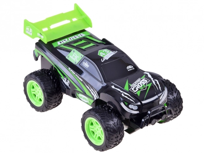 Remote Control Cross Country Racing Car with Steering Wheel Controller – green