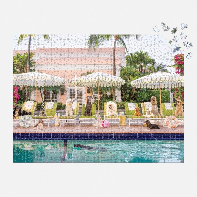 Puzzle À la piscine de Palm Beach 1000 pièces