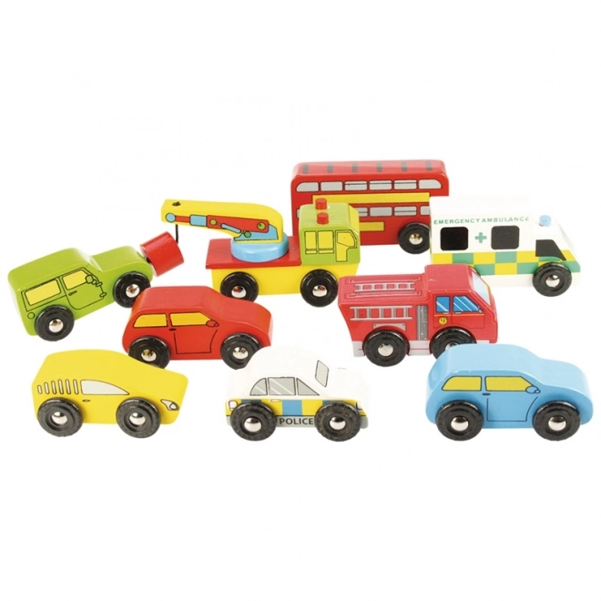 Wooden Racing Car Set