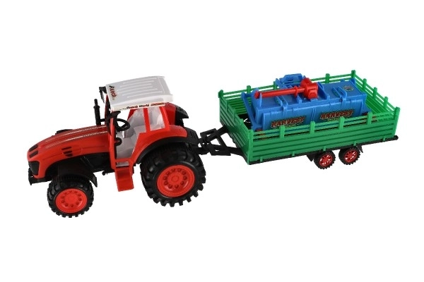 Farm Tractor with Trailer and Rotavator Toy