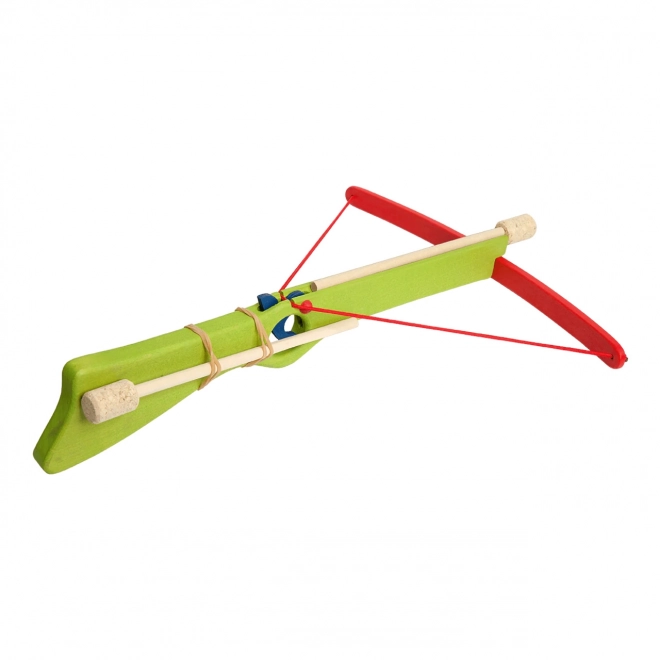 Small Green Wooden Crossbow