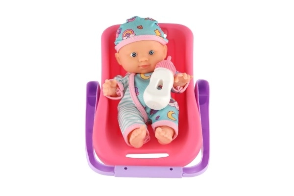 Baby Doll With Carry Seat And Bottle