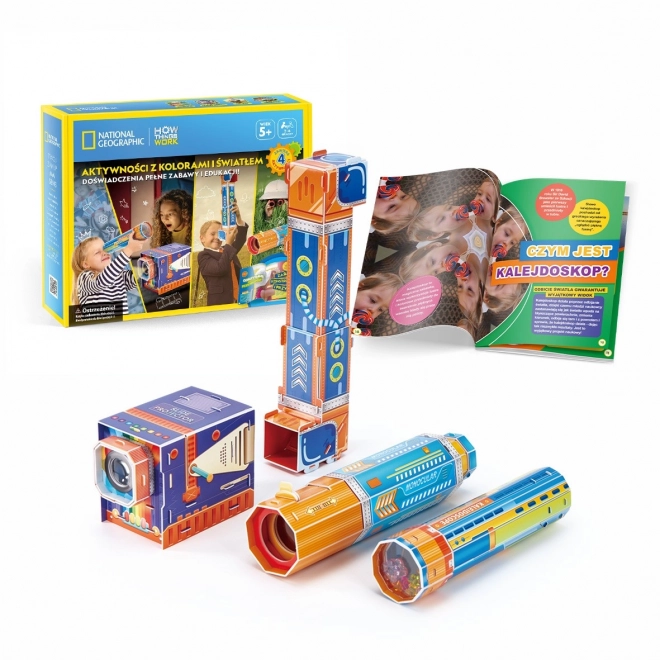 3D Puzzle Set with Colors and Light