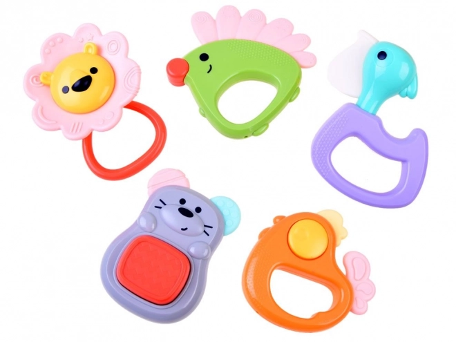 Colorful Baby Teether Set - Animals