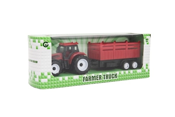 Toy Tractor with Trailer