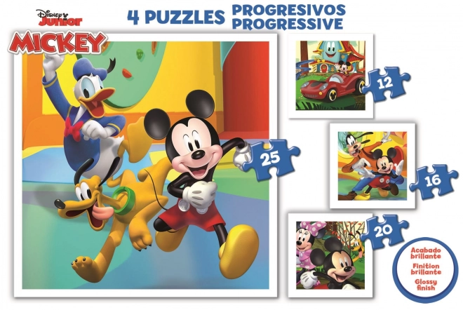 Educa Mickey and Friends 4-in-1 Puzzle Set