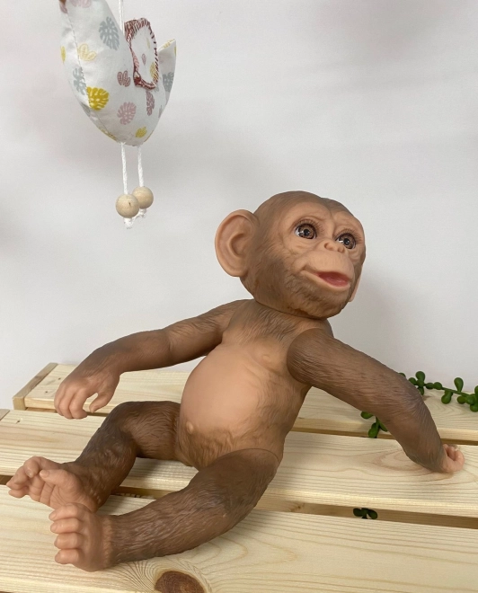 Realistic baby monkey doll with full vinyl body