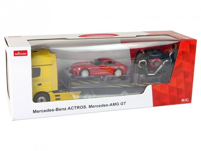 Mercedes-Benz R/C Caravan 1:26 žlutý červený