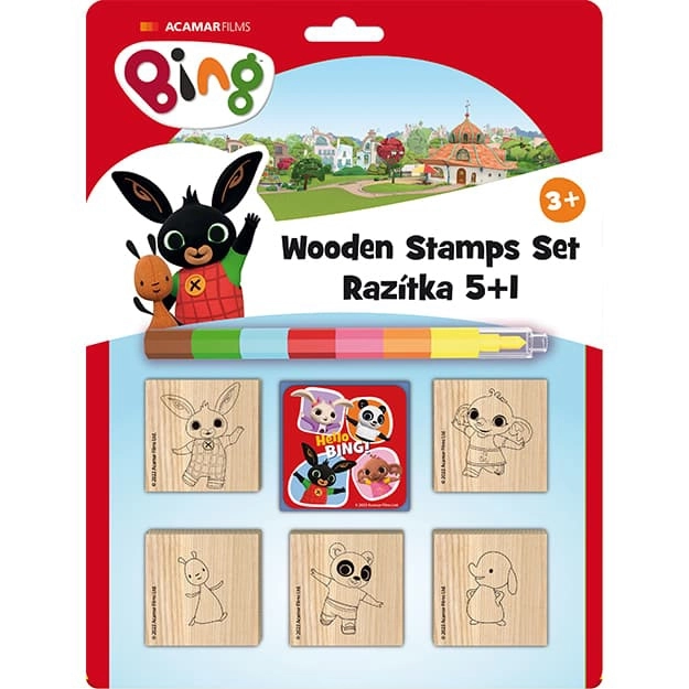 Stamp Set with Crayon BING