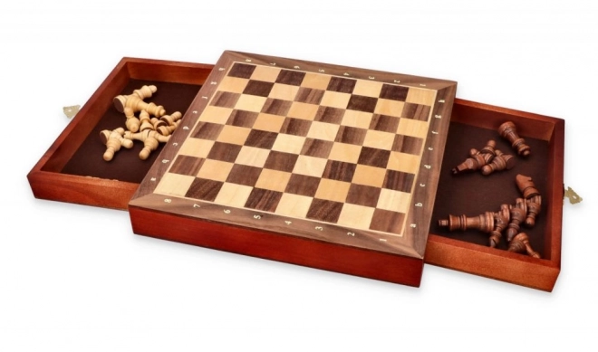 Magnetic Chess Set with Drawers