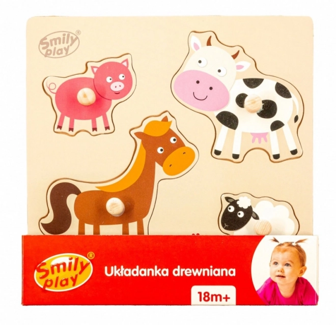 Wooden Animal Puzzle for Kids