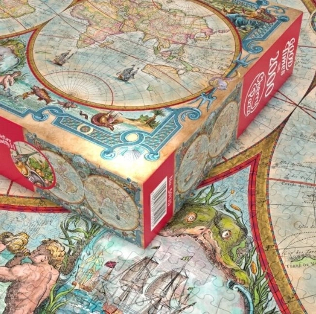 World Map of Great Discoveries Puzzle 2000 Pieces