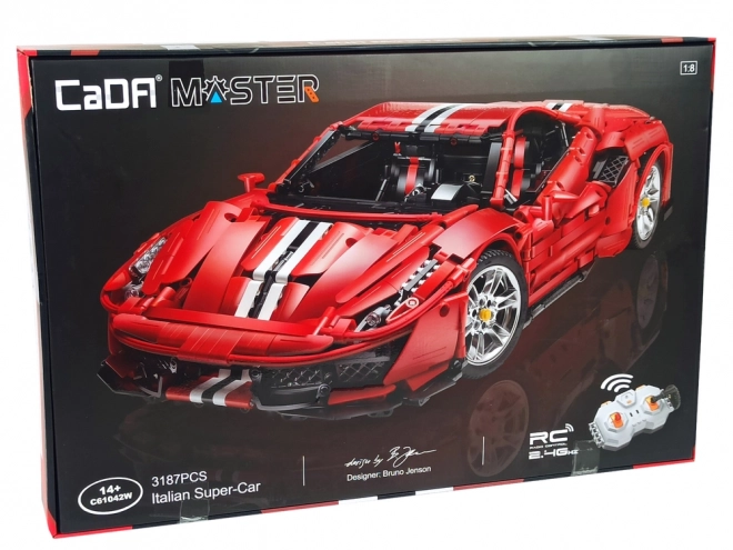 Red Sports Car Building Blocks