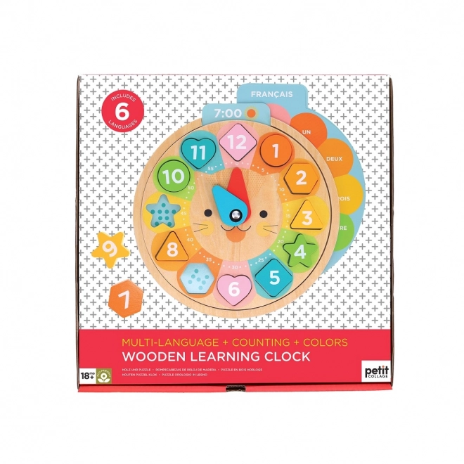 Educational Multi-language Lion Clock