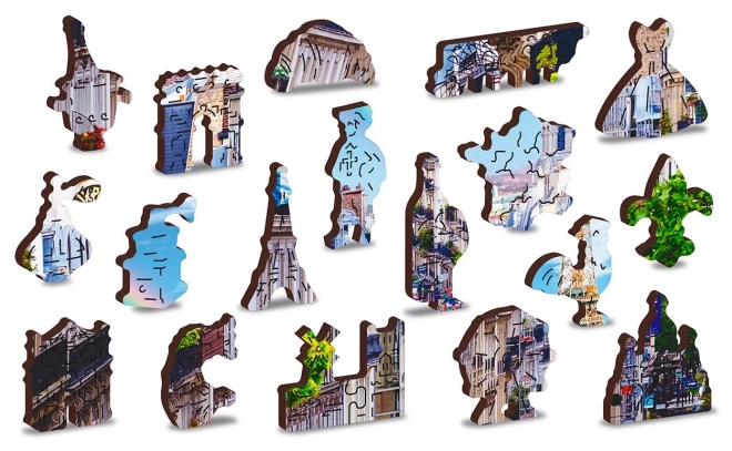 Wooden City Wooden Puzzle Bustling Paris 2-in-1, 150 Pieces