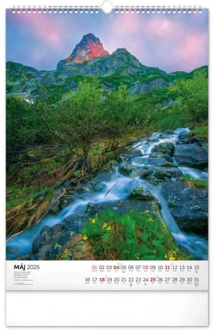 Wall Calendar Slovakian National Parks 2025