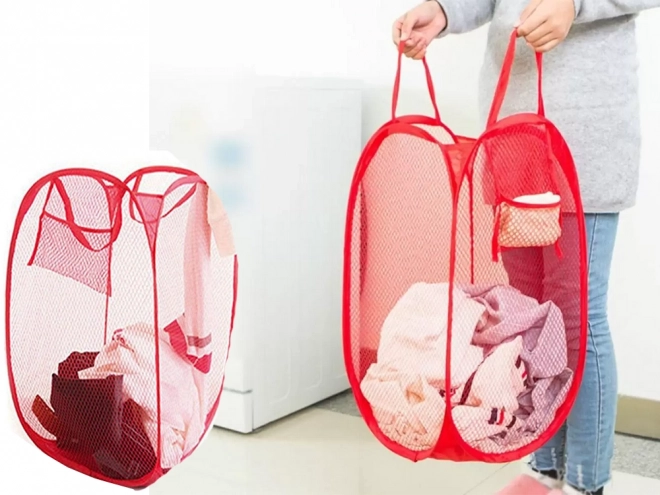 Foldable Laundry Basket and Toy Holder