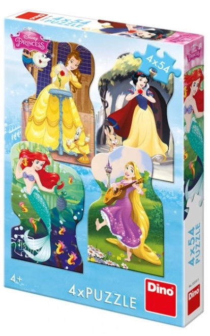 Dino Puzzle Disney Princesses 4x54 Pieces