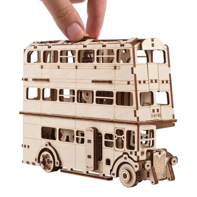 Ugears 3D Wooden Mechanical Puzzle Knight Bus from Harry Potter