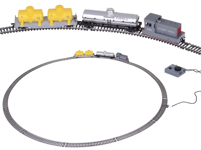 Electric Train Set with Control Unit - Freight Train with Tank Cars