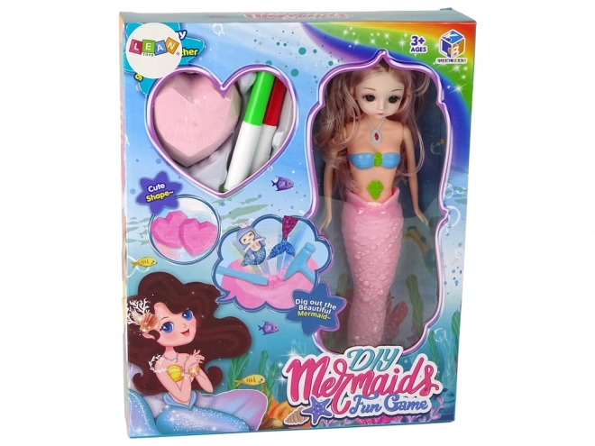 DIY Pink Mermaid Treasure Archaeological Kit