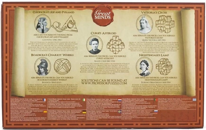 Profesor Puzzle Great Minds: Femmes célèbres 5 en 1
