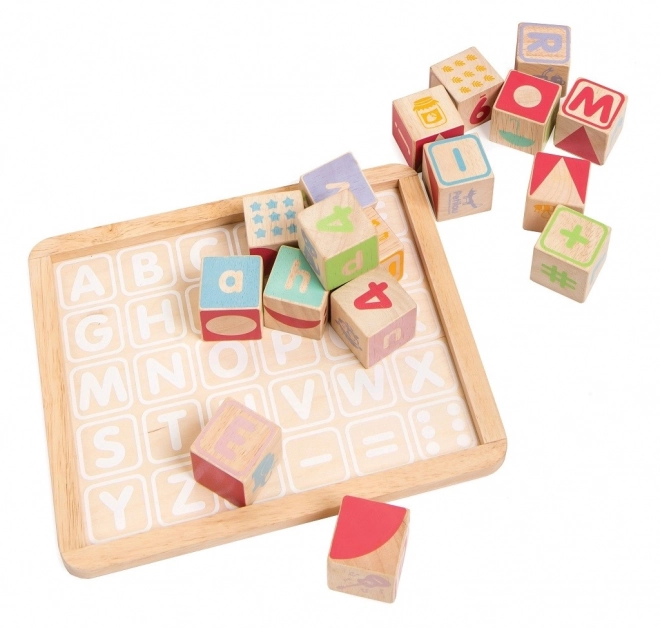 Multifunctional Wooden Alphabet Blocks by Le Toy Van