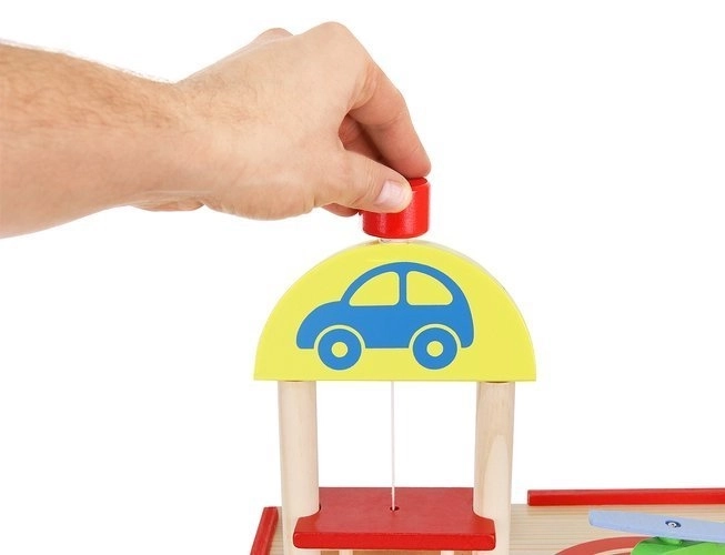 Wooden Parking Garage for Kids