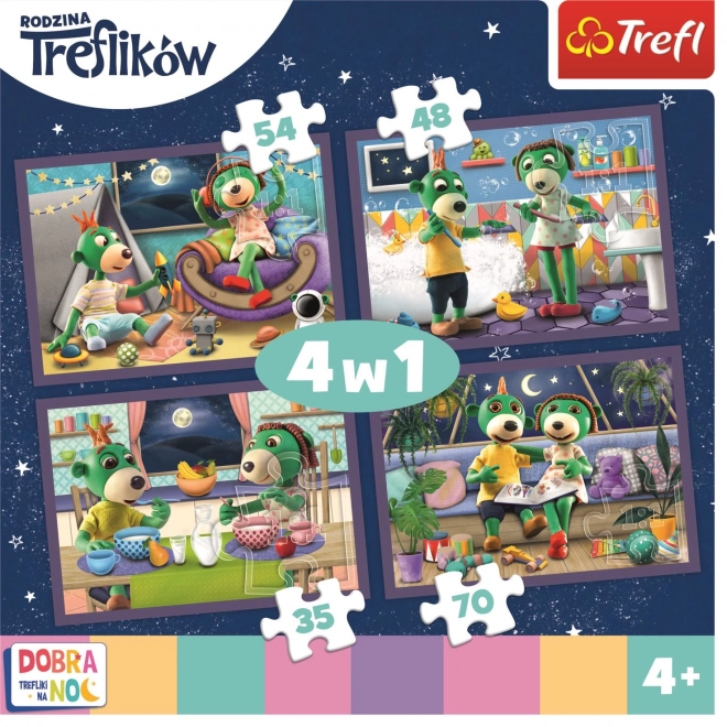 Trefl Puzzle 4-in-1 Goodnight Trefliki Evening Rituals