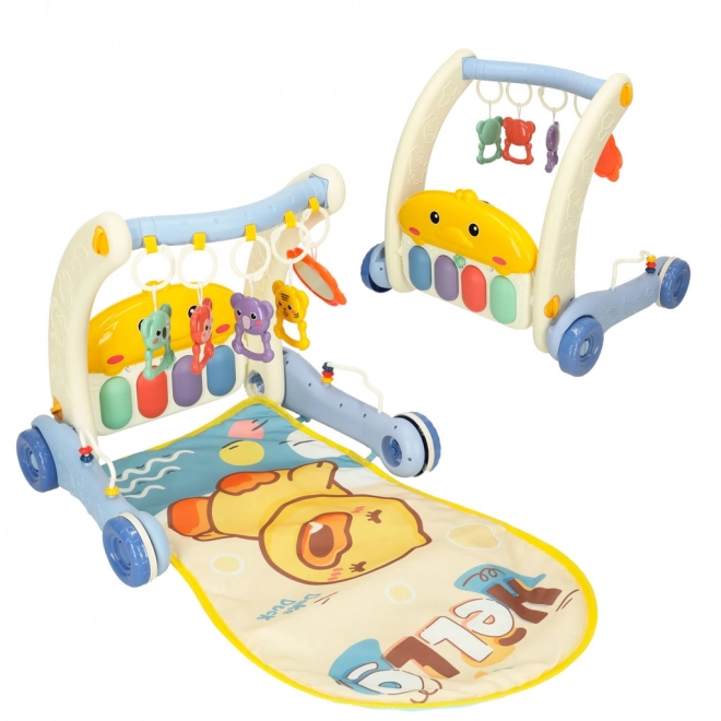 Educational Mat Walker with Piano 2-in-1 Bibi-Inn Blue