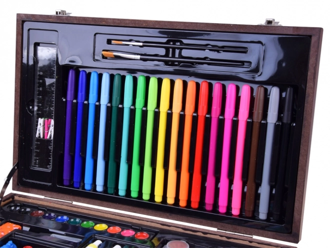 Artistic Wooden Suitcase Set for Kids
