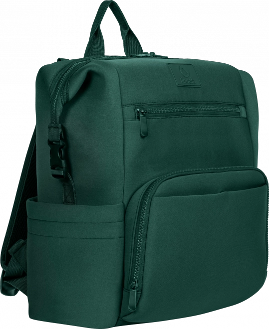 Lionelo diaper backpack cube in forest green – Green Forest