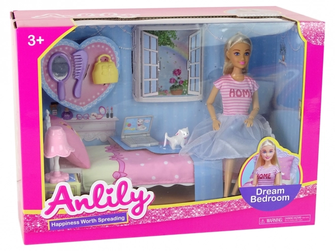 Anlily Doll Bedroom Set with Accessories