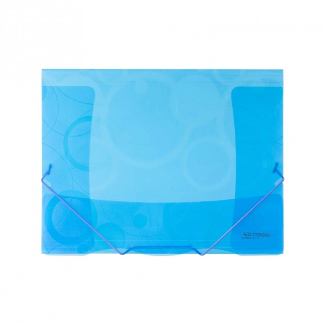 Blue Polypropylene Folder with Elastic Band A4