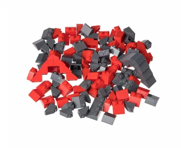 Creative Roof Elements Set Red and Dark Gray 120 Pieces