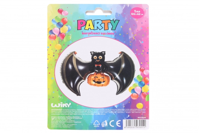 Bat and Pumpkin Inflatable Balloon